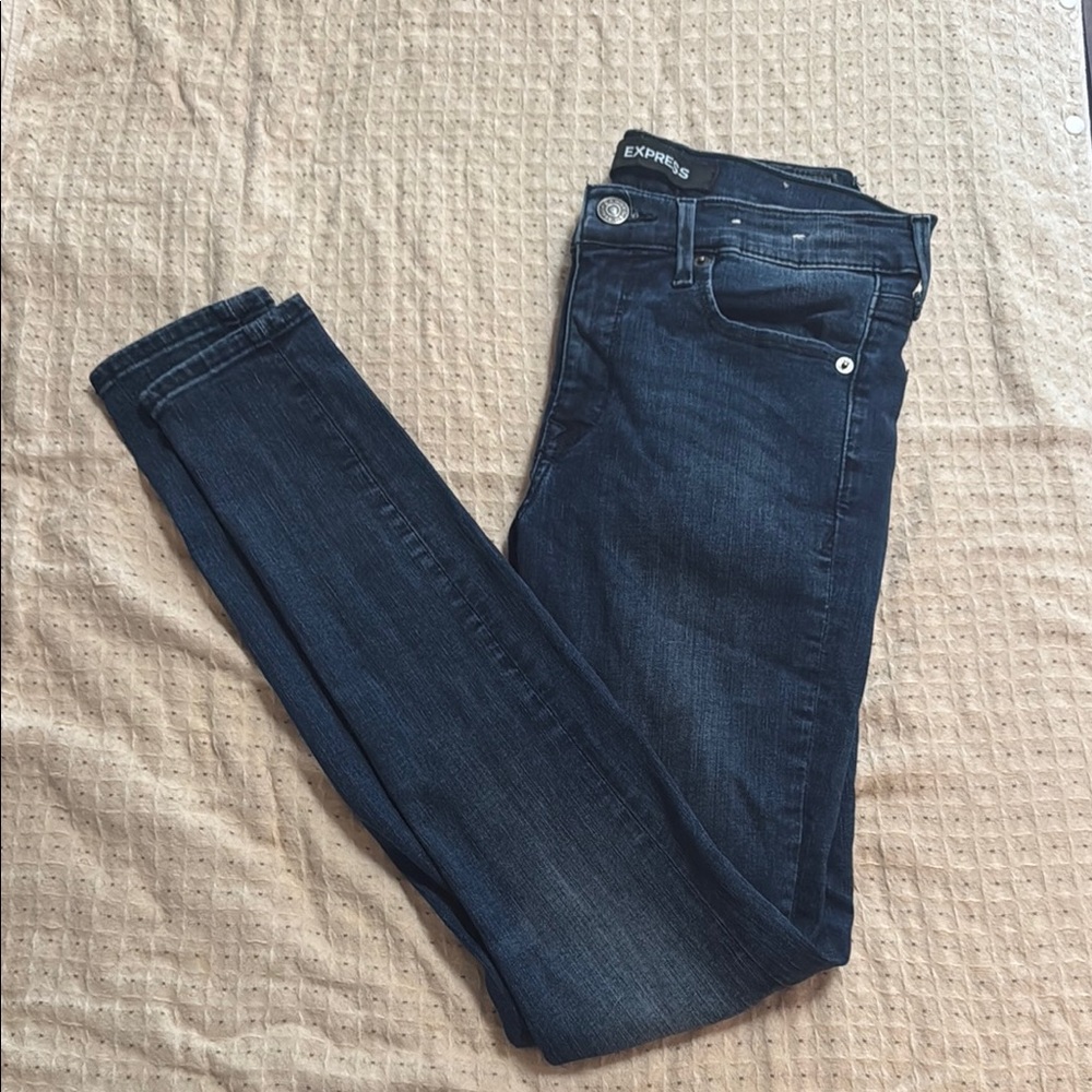 Express Skinny Jeans in Dark Indigo